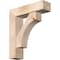 Ekena Millwork Westlake Block Smooth Bracket w/ Offset Brace, Douglas Fir, 7 1/2"W x 28"D x 32"H BKT0806X28X32WTL05SDF - alternate 1